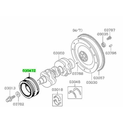 ☆ 三菱 純正 新品 U61V ミニキャブ クランクプーリー MITSUBISHI