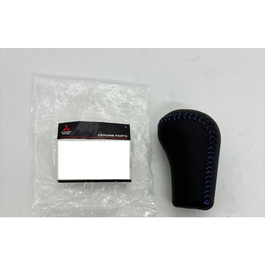 三菱純正 新品 ランエボ 5 6 CP9A シフトノブ シフトレバー 青ステッチ
