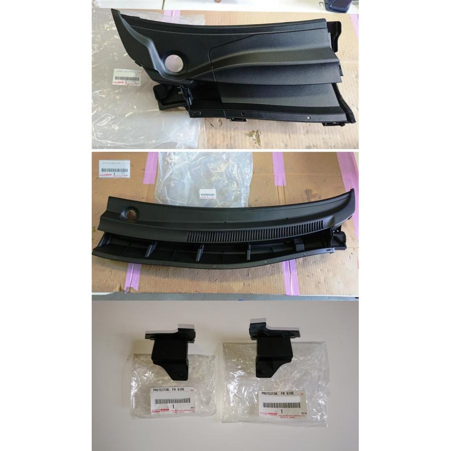 ★ トヨタ 純正 新品  ブレイド マスターG 寒冷地仕様車 カウルトップ ベンチレータルーバ 左右セット フロントサイドパネル付 | 