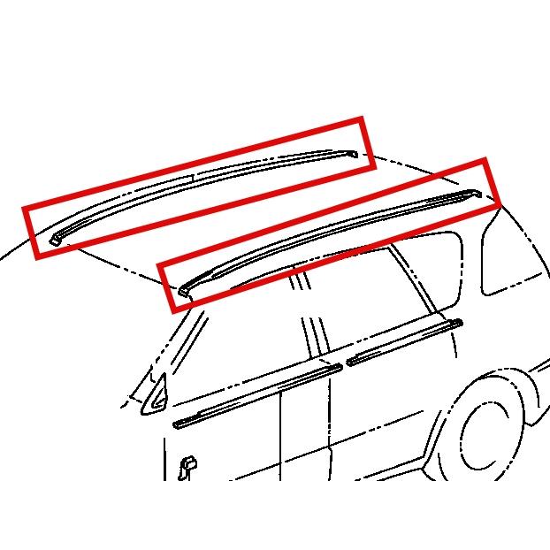 ☆ トヨタ 純正 新品 50 プリウス ルーフドリップサイドフィニッシュ