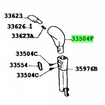 ★ トヨタ 純正 新品  GX10# JZX10# LX100 SX100 チェイサー シフトレバーノブ | 