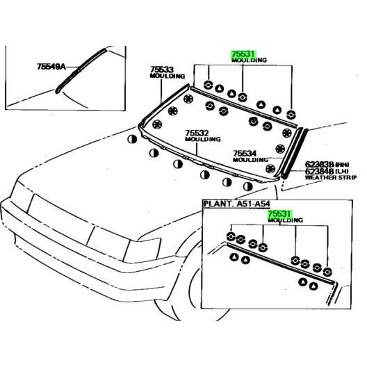 ☆ トヨタ 純正 新品 AE86 スプリンタートレノ 『フロント』ガラス