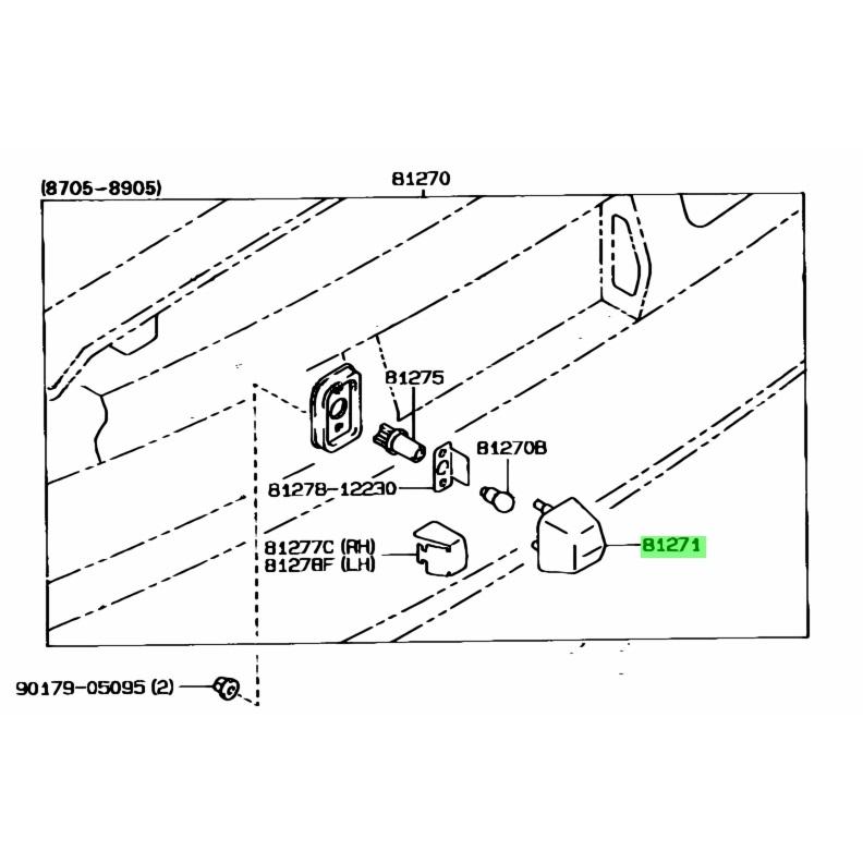 ☆ トヨタ純正 新品 AE86 レビン トレノ 3ドア用 左右セット