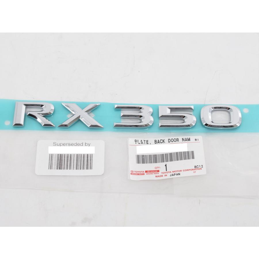 ☆ レクサス 純正 新品 RX リア エンブレム RX350 GGL1# 10 2008'12