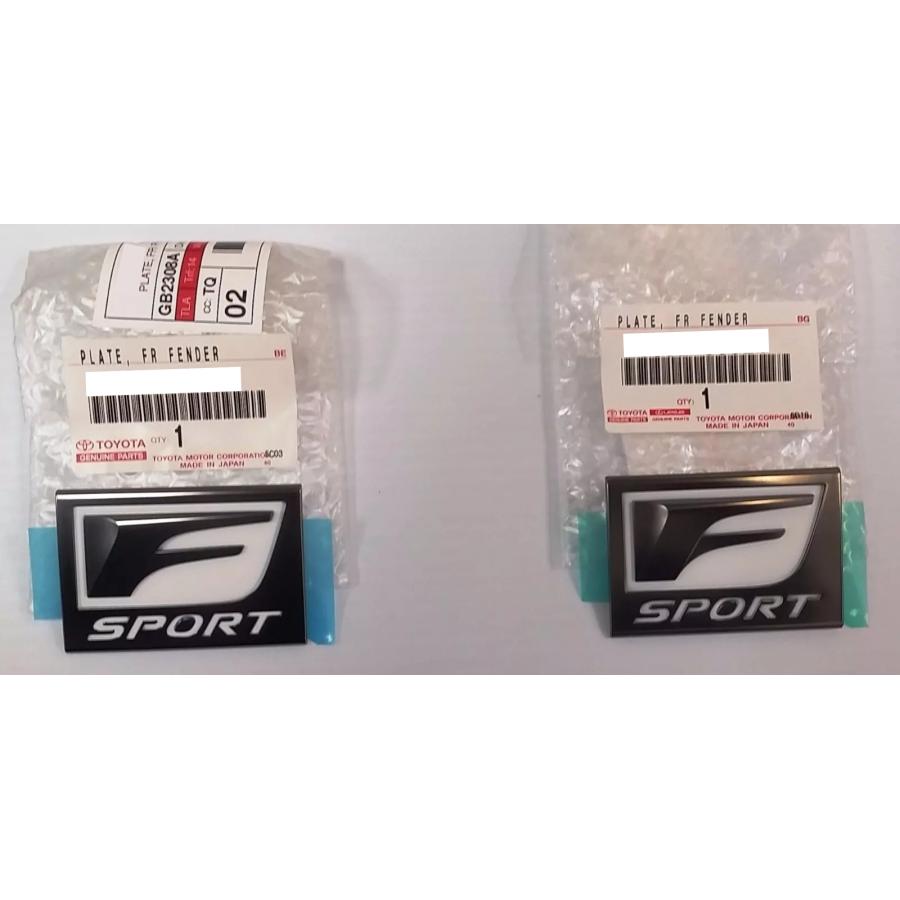 ★ レクサス 純正 新品  USレクサス Fスポーツ フェンダーバッジ/サイドエンブレム 2個 左右セット | 