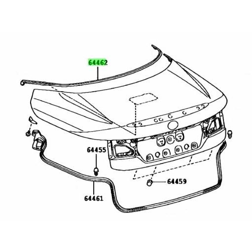 ★ レクサス 純正 新品  レクサス IS C用 ラゲージ コンパートメント ドア ウェザーストリップ IS250 IS350 流用 希少 レア | 