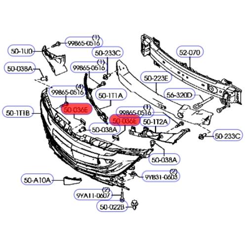 ☆ マツダ 純正 新品 BL3FW アクセラ ラジエータグリル : Global JDM