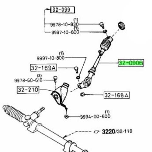 マツダ 純正 新品 FC3S サバンナ RX-7 インターメディエイトシャフト