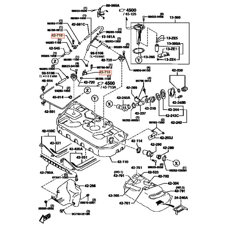 マツダ 純正 新品 FD3S RX-7 チェックバルブ 燃料タンク 火災対策