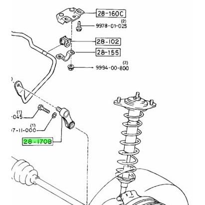 ★ マツダ 純正 新品 FC3S サバンナ RX-7 スタビライザー コントロール リンク MAZDA | 
