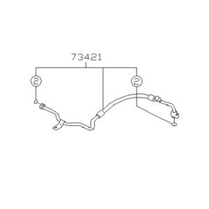 ★ スバル 純正 新品  サンバー エアコン用 ホース　スーパーチャージャー用 | 
