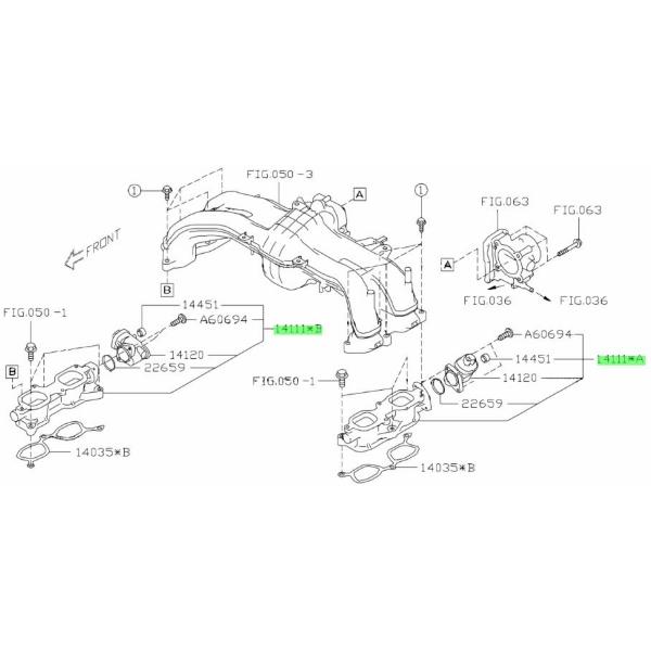 ★ スバル 純正 新品  インプレッサ GJ2 GJ3 GP2 GP3 インテークマニホールド インマニ 吸気制御 intake manifold Impreza Subaru | 