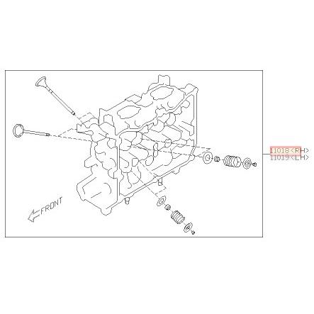 ☆ スバル 純正 新品 ZC6 BRZ FA20 ヘッド アンド バルブ セット RH