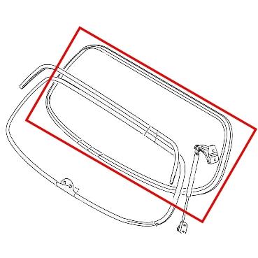 ☆ スズキ 純正 新品 ツイン EC22S リアガラスウェザーストリップ