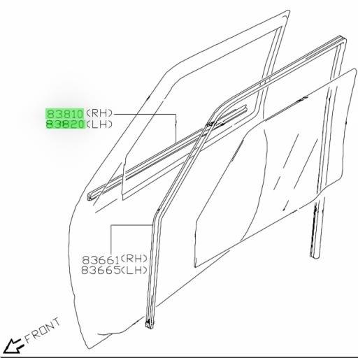☆ スズキ 純正 新品 JB23W JB33W JB43W ジムニー フロント ドア