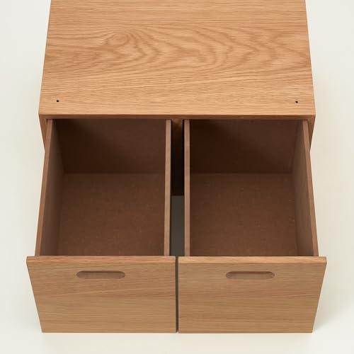 無印良品 スタッキングチェスト 幅37×奥行28×高さ18.5cm ハーフ 引出し