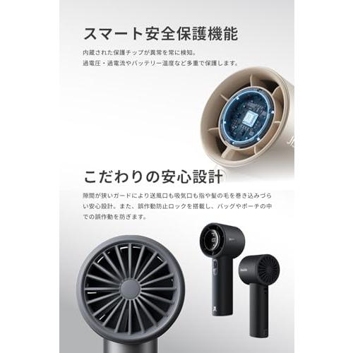 JisuLife ハンディファン Pro1 S【強力 / 40時間長時間駆動 静音 大