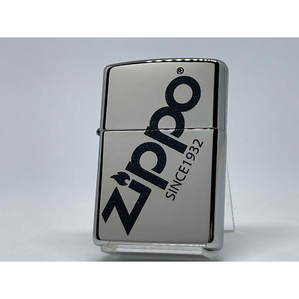 ZIPPO[ジッポー]ZIPPO LOGO ジッポーロゴ クロームメッキプリント仕上げ ブラック 25C-LOGOBK | 