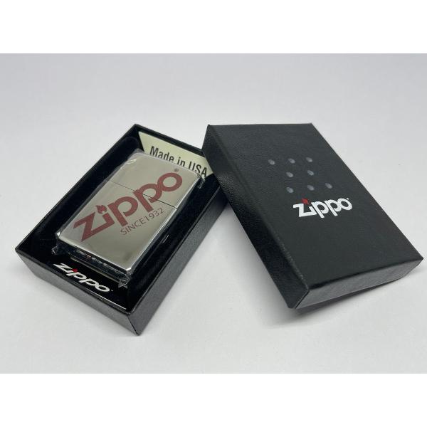 ZIPPO[ジッポー]ZIPPO LOGO ジッポーロゴ クロームメッキプリント仕上げ レッド 25C-LOGORED |  | 03