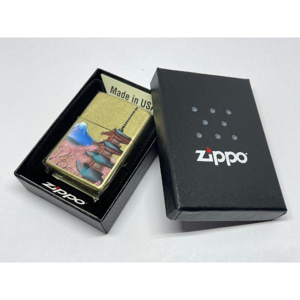 ZIPPO[ジッポー]JAPANESQUE 和の雅 多重塔・春 真鍮バレル 2BB-TOWER | ZIPPO | 03