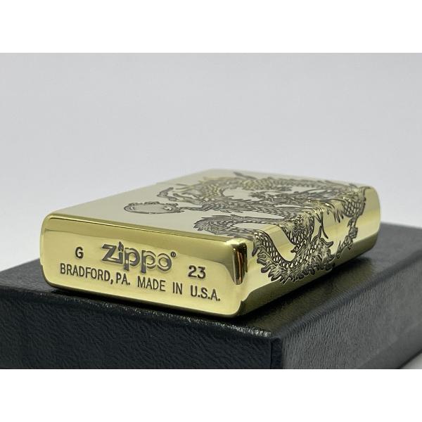 ZIPPO[ジッポー]2面連続加工 DRAGON ドラゴン 真鍮メッキいぶし 2BI-DR3 |  | 02