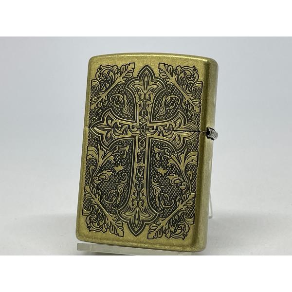 ZIPPO[ジッポー]CROSS アラベスク＆クロス 真鍮いぶし 2BIB-CROSS | ZIPPO | 01