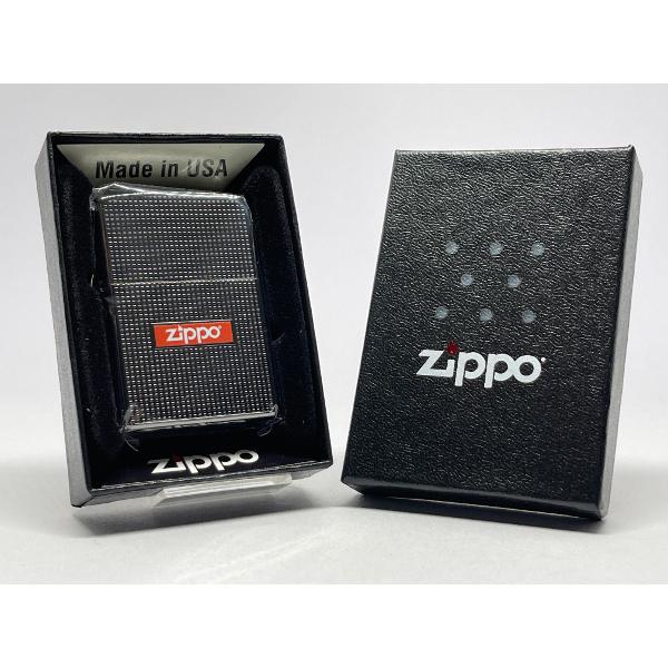 ZIPPO[ジッポー]両面加工 DOT & LOGO ドット＆ ロゴ ブラック 2BN-CUTLOGO |  | 03