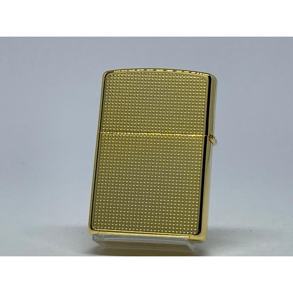 ZIPPO[ジッポー]両面加工 DOT & LOGO ドット＆ ロゴ ゴールド 2G-CUTLOGO |  | 01