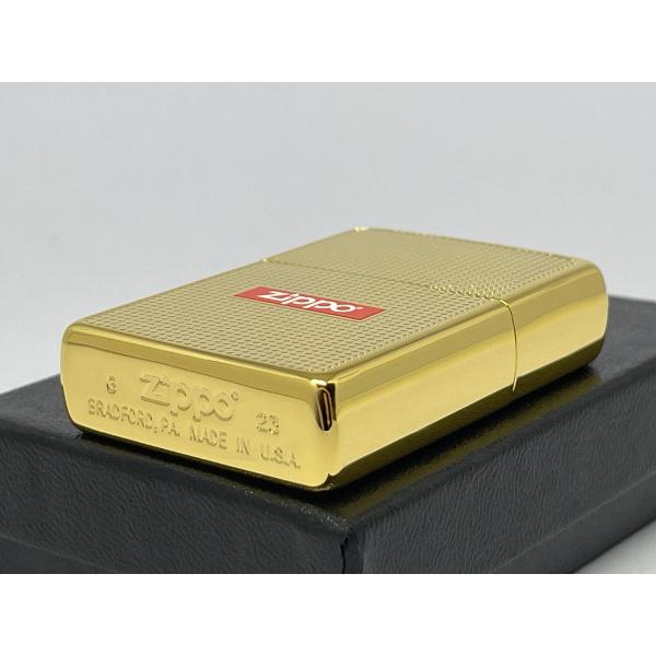 ZIPPO[ジッポー]両面加工 DOT & LOGO ドット＆ ロゴ ゴールド 2G-CUTLOGO |  | 03