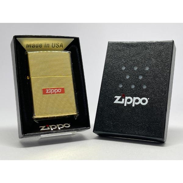 ZIPPO[ジッポー]両面加工 DOT & LOGO ドット＆ ロゴ ゴールド 2G-CUTLOGO |  | 04