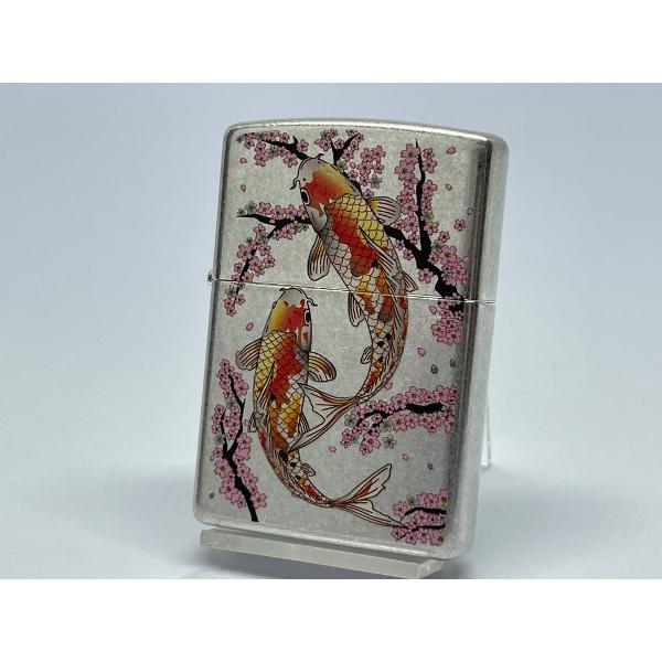 ZIPPO[ジッポー]JAPANESQUE 和の雅 桜鯉 銀バレル仕上げ 2SB-CARP | ZIPPO