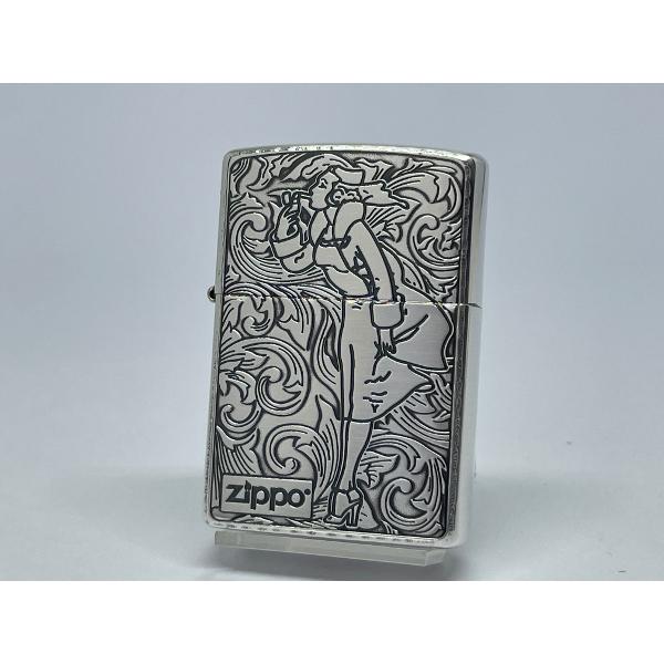 ZIPPO[ジッポー]両面加工 ARABESQUE WINDY アラベスクウインディ 銀いぶし 2SI-ARWINDY | 