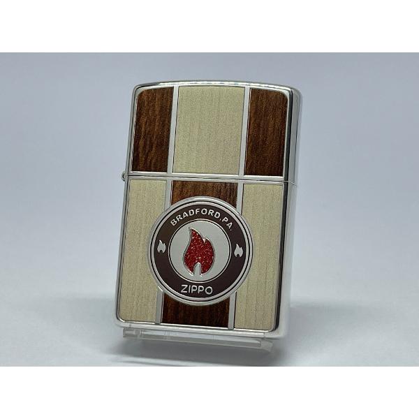 ZIPPO[ジッポー]両面加工 ZIPPO LOGO ジッポーロゴ ブラウン 2SI-FLBW | 