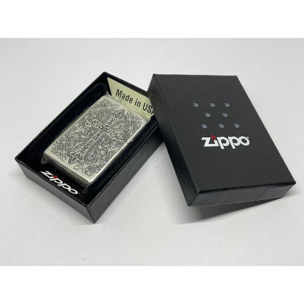 ZIPPO[ジッポー]CROSS アラベスク＆クロス 銀メッキいぶし 2SIB-CROSS | ZIPPO | 03