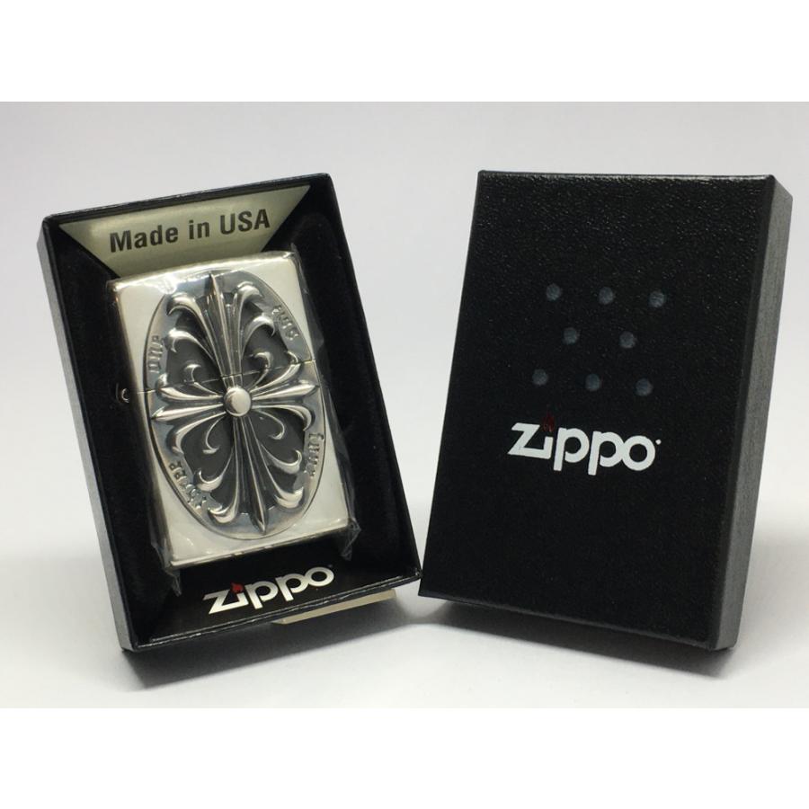 ZIPPO[ジッポー]METAL EMBLEM(メタルエンブレム)銀メッキいぶし仕上げ 2SIM-CROZS | ZIPPO | 03