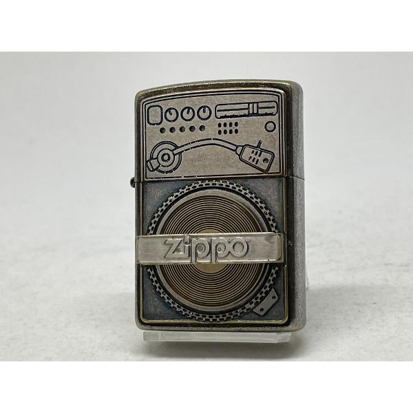 ZIPPO[ジッポー]ユーズド フィニッシュ レコードデザイン クロームサテーナ 2UD-RECORD | ZIPPO