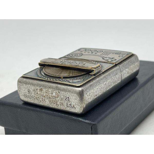 ZIPPO[ジッポー]ユーズド フィニッシュ レコードデザイン クロームサテーナ 2UD-RECORD | ZIPPO | 02