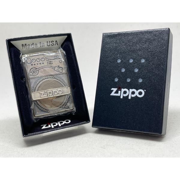 ZIPPO[ジッポー]ユーズド フィニッシュ レコードデザイン クロームサテーナ 2UD-RECORD | ZIPPO | 03
