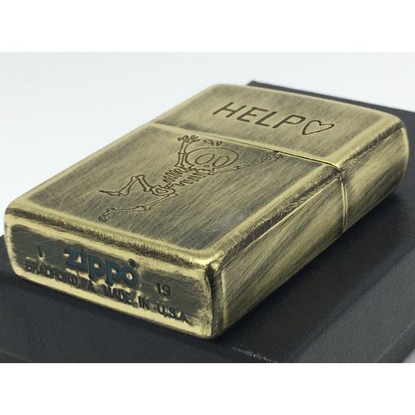 ZIPPO[ジッポー]ユーズドフィニッシュスカル HELP (本音は誰かに頼りたい！)2UDB-HELP | ZIPPO | 02
