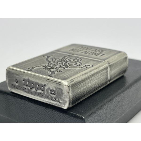 ZIPPO[ジッポー]ユーズドフィニッシュスカル YOU ARE NOT ALONE ! (独りじゃないよ!)2UDS-ALONE | ZIPPO | 02