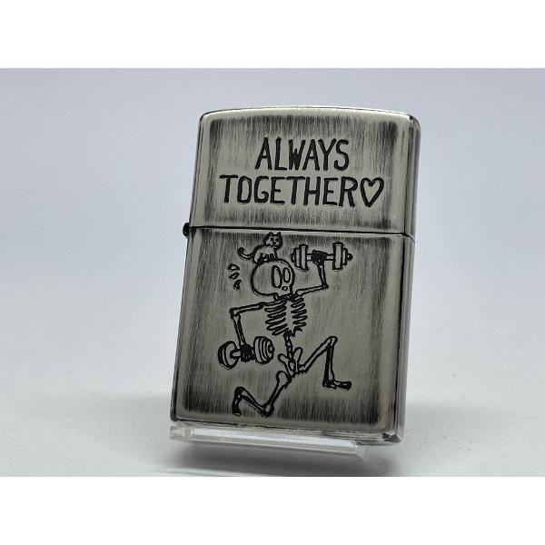 ZIPPO[ジッポー]ユーズドフィニッシュスカル ALWAYS TOGETHER (いつも一緒に。)2UDS-ALWAYS | ZIPPO