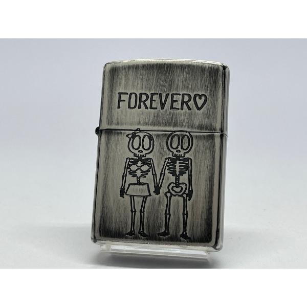 ZIPPO[ジッポー]ユーズドフィニッシュスカル FOREVER (骨になっても愛はつづく。)2UDS-FOREVER | ZIPPO