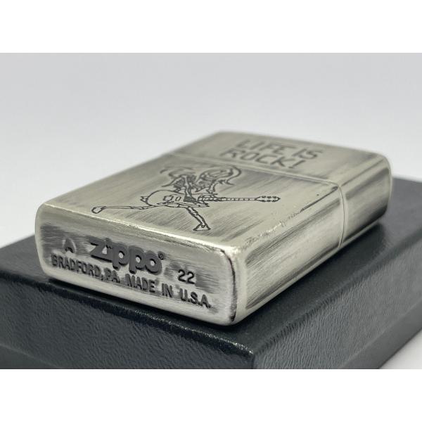 ZIPPO[ジッポー]ユーズドフィニッシュスカル LIFE IS ROCK ! (人生はロックだ!)2UDS-ROCK | ZIPPO | 02