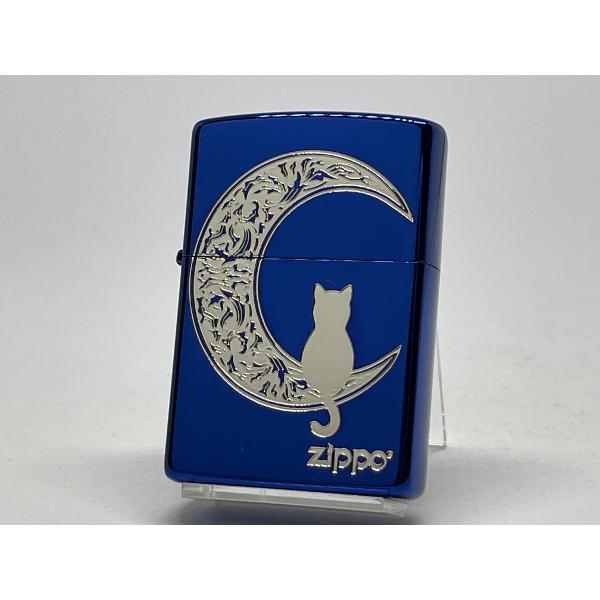 ZIPPO[ジッポー]CAT & THE MOON BL 猫と月 イオンブルー 1201S894 | ZIPPO