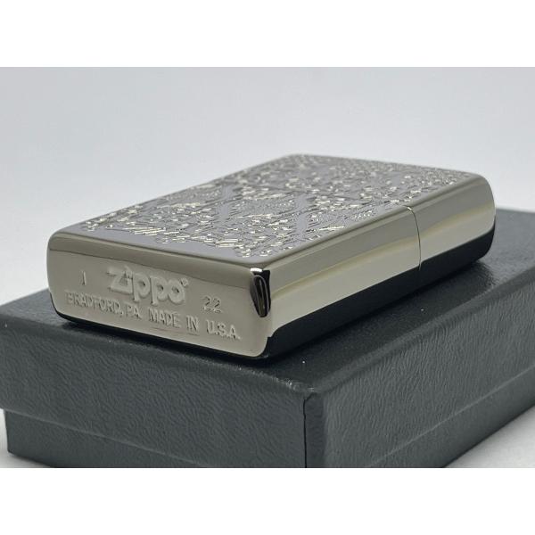 ZIPPO[ジッポー] 両面加工 ヨーロピアン レース European Lace TC(B)ブラックグレイ |  | 02
