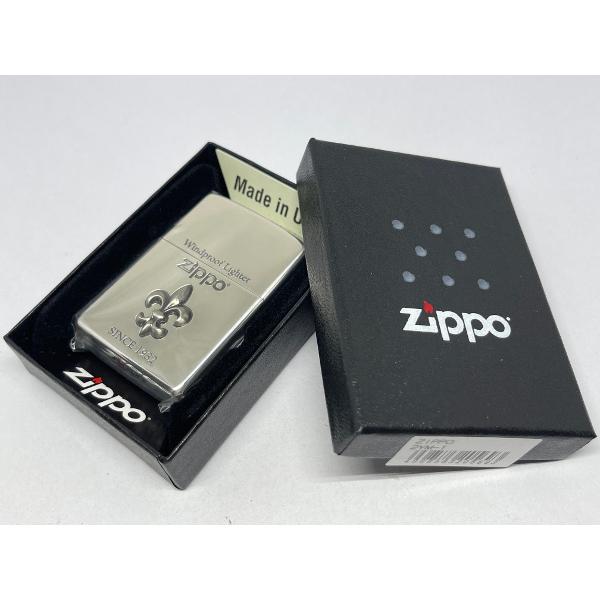 ZIPPO[ジッポー]ワンポイントメタル ユリ シルバーいぶし 2YM-1 | ZIPPO | 03