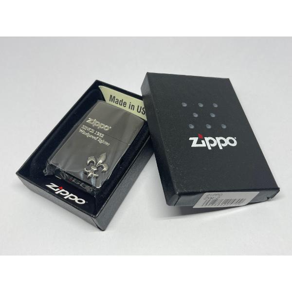 ZIPPO[ジッポー]ワンポイントメタル ユリ ブラックニッケル 2YM-2 | ZIPPO | 03