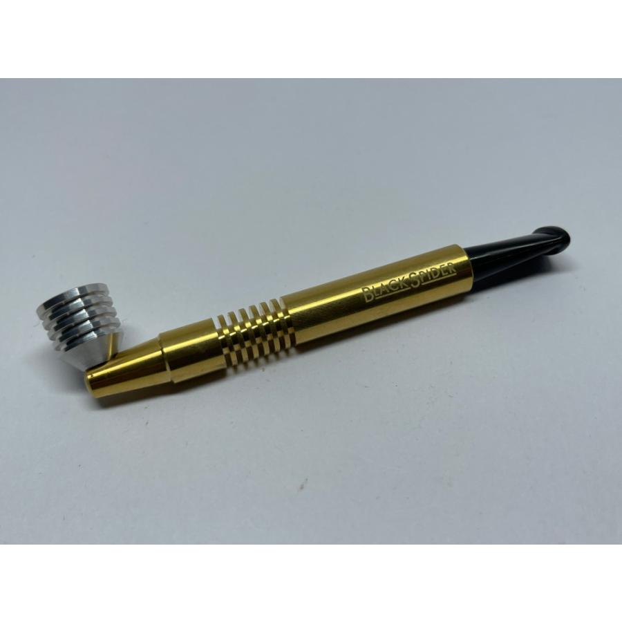 柘製作所 BLACK SPIDER ワンショットパイプ・ブラス-S #40900 | 