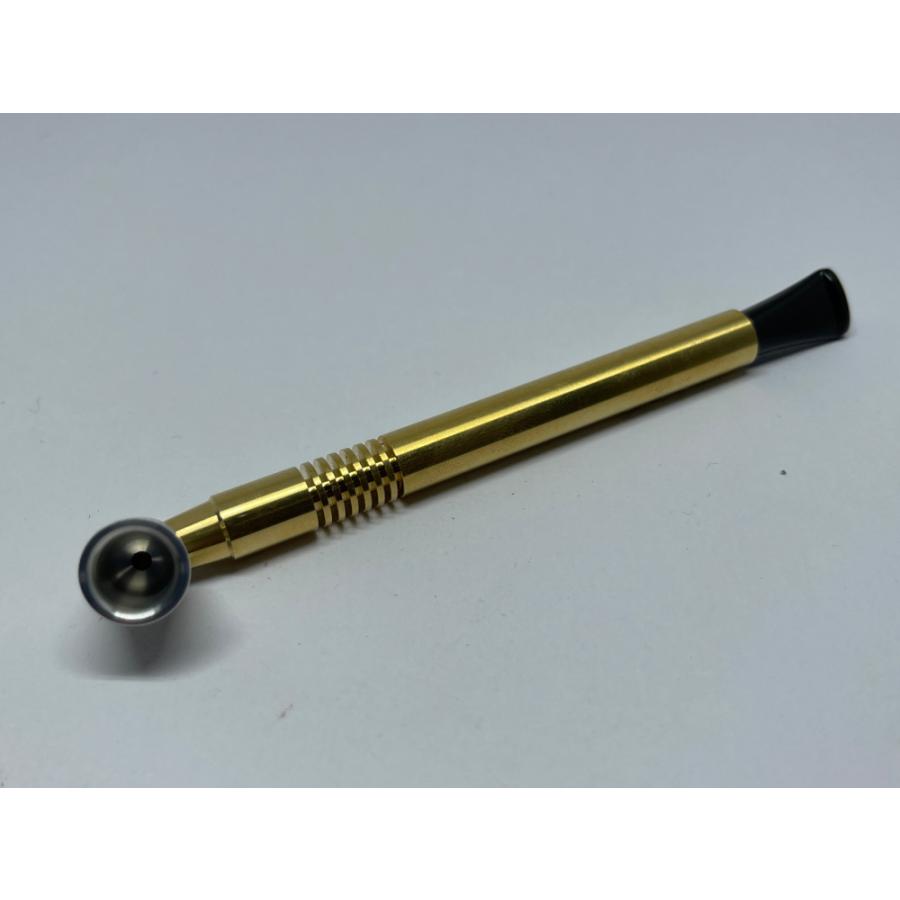 柘製作所 BLACK SPIDER ワンショットパイプ・ブラス-L #40902 |  | 02