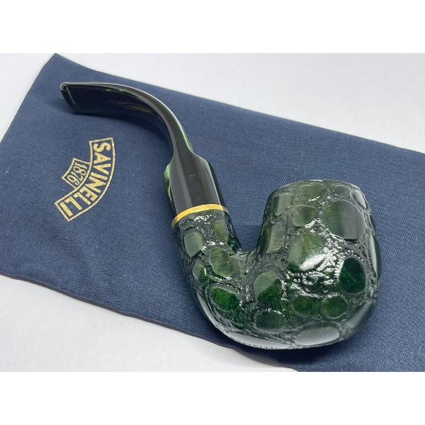 パイプ SAVINELLI サビネリ アリゲーター・グリーン・614 #44301 